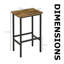 Tasleema Upholstered Bar Stool