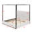 Modern Canopy Bed With Upholstered Headboard-54880698