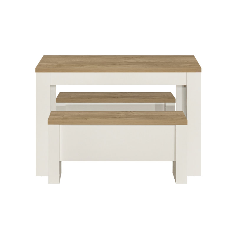 Napanoch 4 - Person Dining Set, Cream