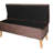 Brown Suede Rectangular Storage Seat With Concealed Area Bench Practical Hidden Feature