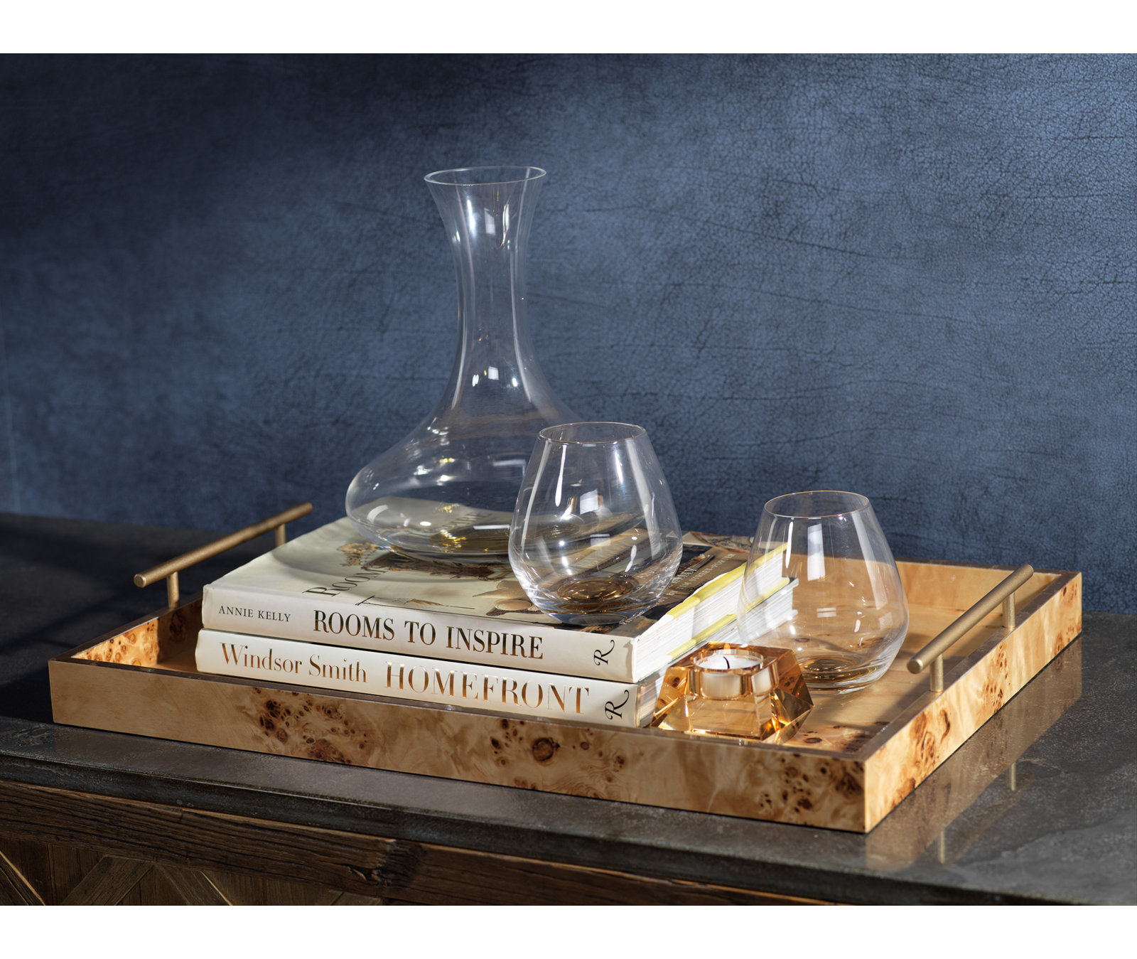Clouet Burl Wood Tray