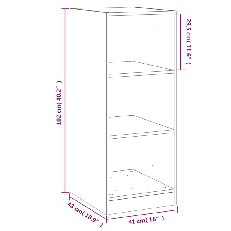 Amareya Manufactured Wood Wardrobe, 102cm H x 48cm W x 41cm D, Black