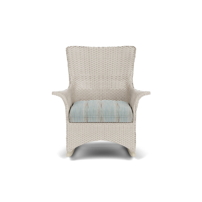 Mandalay Outdoor Rocker Chair, Colorwave Mist, Linen