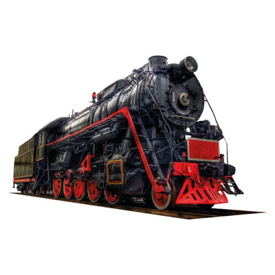 Autocollant mural de train jouet en alliage d'acier Steam Locomotive
