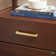 Modern Solid Wood 2 Drawer Nightstand Side Table With Glass Top