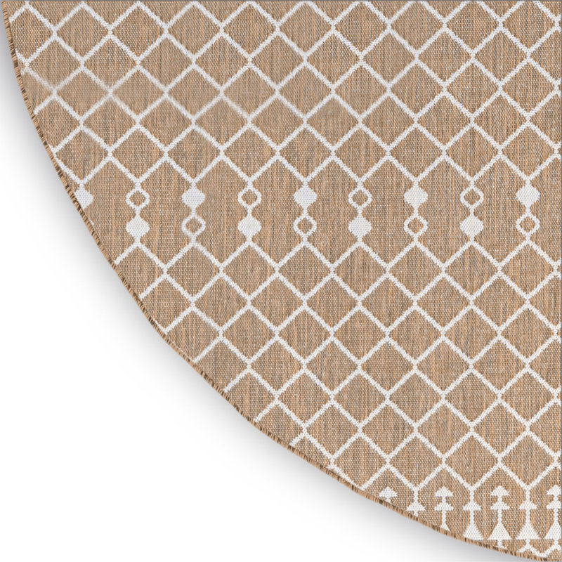  Positano 8' x Round Jute Modern Rug, Jute, Round 8'