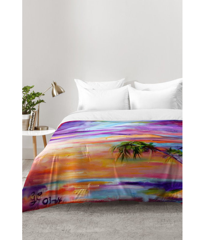 Ginette Fine Art Coastal Polyester Comforter, Twin XL Comforter + 1 Standard Sham