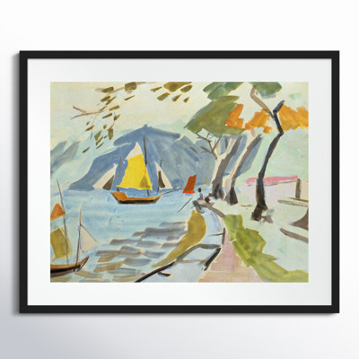 Macau Shoreline Framed On Paper by Anne Durham Print