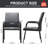 Faux Leather Armchair With Metal Base-766545632