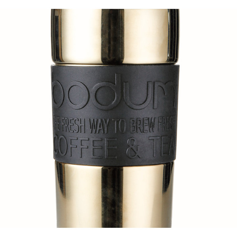 Tasse de voyage en acier inoxydable 12 oz Bodum, Bronze