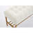 Upholstered Shoe Storage Bench With Cushioned Seat, End Of Bed Bench With Open Shelf And Metal Legs For Entryway-1590234157
