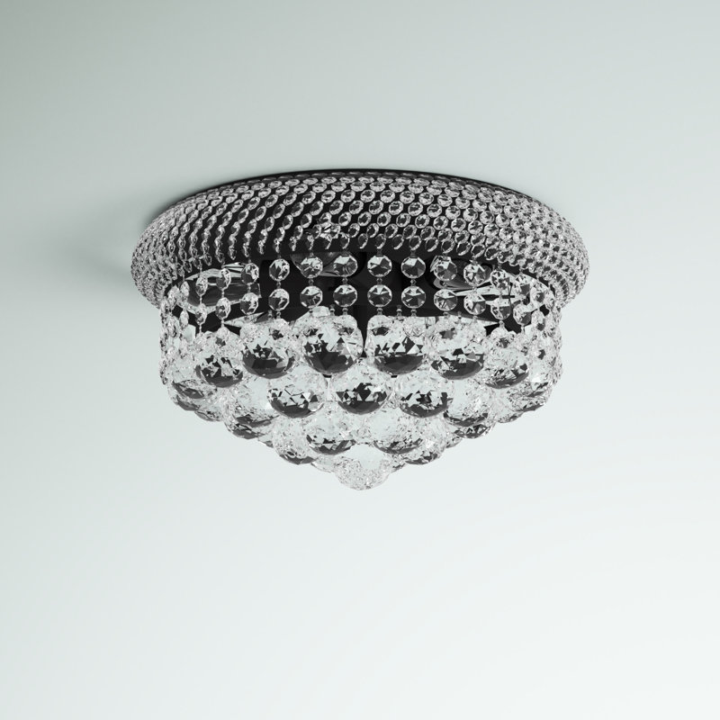 Hallsburg Flush Mount, Royal Cut, Black