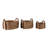 Oval Woven Decorative Baskets With Handles - Decorative Household Storage Organizer Baskets For Multipurpose Home Solutions - Set Of 3, 22.5", Tan