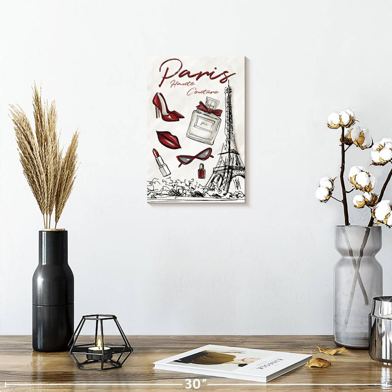 Aime Paris Haute Couture, 12" H x 8" W