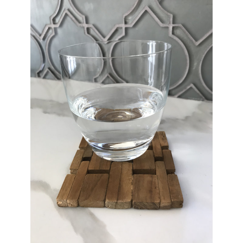 Geometric Wood Coasters, Teak