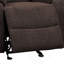 Fauteuil inclinable brun avec accoudoirs coussinés