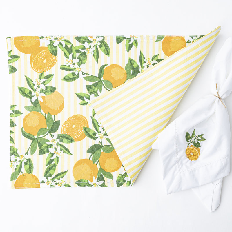 Orange Blossom Reversible Placemat