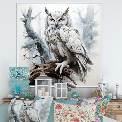 Owl Portrait I - Owl Animal Wall Art