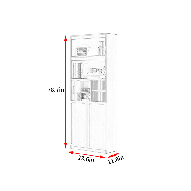 Callum, (4 tablettes) H 78,7 po x l 23,6 po x P 11,8 po