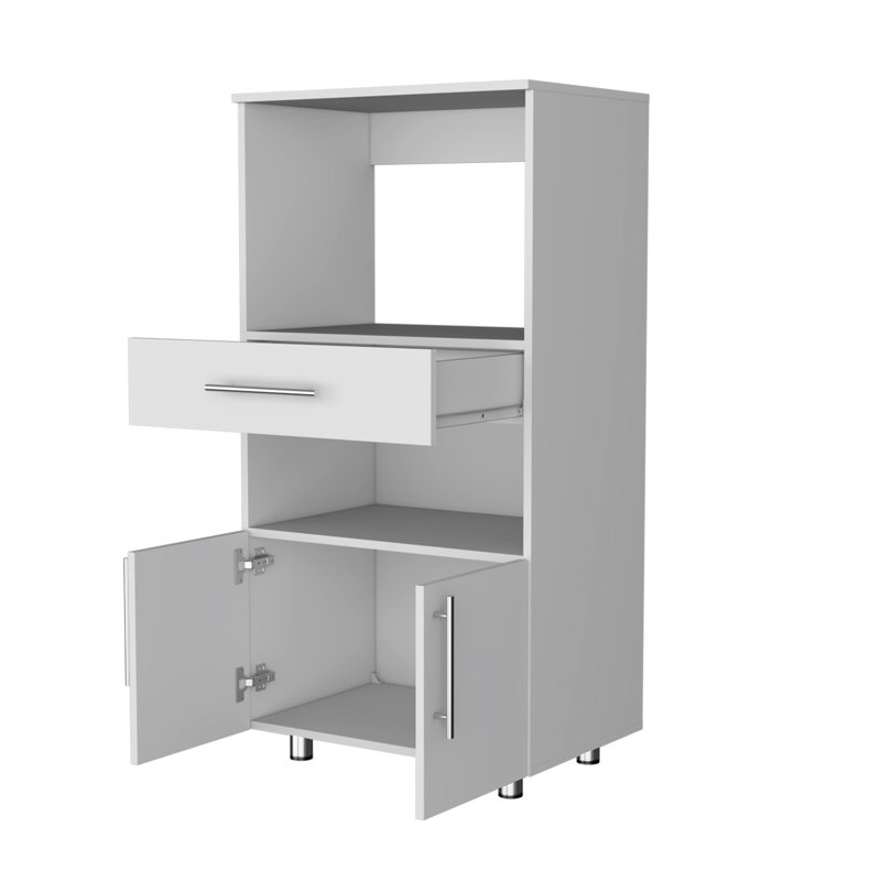 Support à micro-ondes blanc pour garde-manger