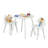 Round Table Portable Plastic Dining Card Table And Chair Set