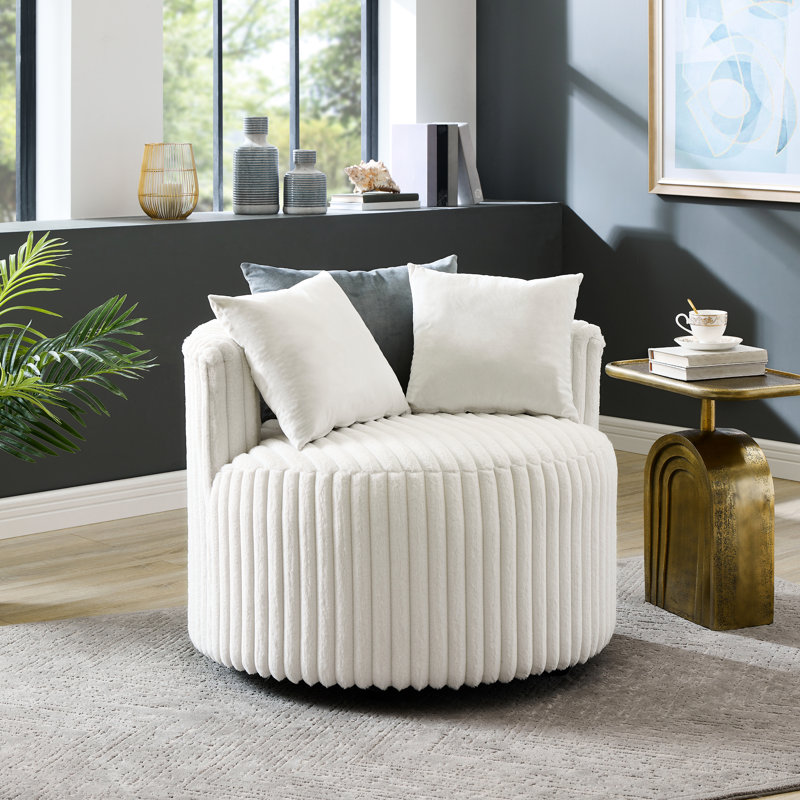 Chaise contemporaine en velours côtelé avec roulettes, pour le confort de la maison