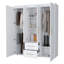 Armoire blanche 2 portes tout-en-un