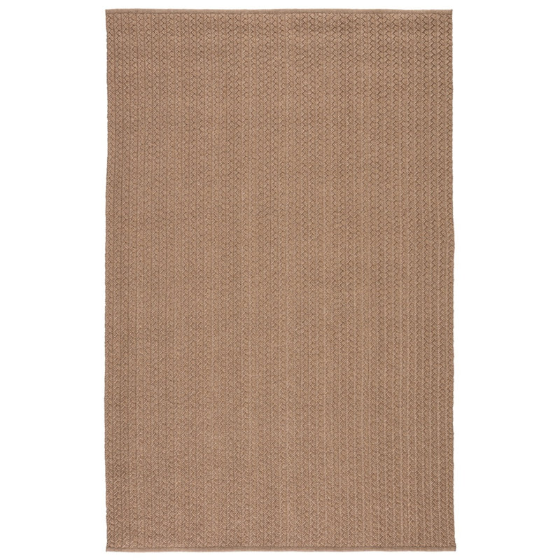 Cullen Handmade Flatweave Indoor/Outdoor Area Rug in Light Tan, Rectangle 6' x 9'