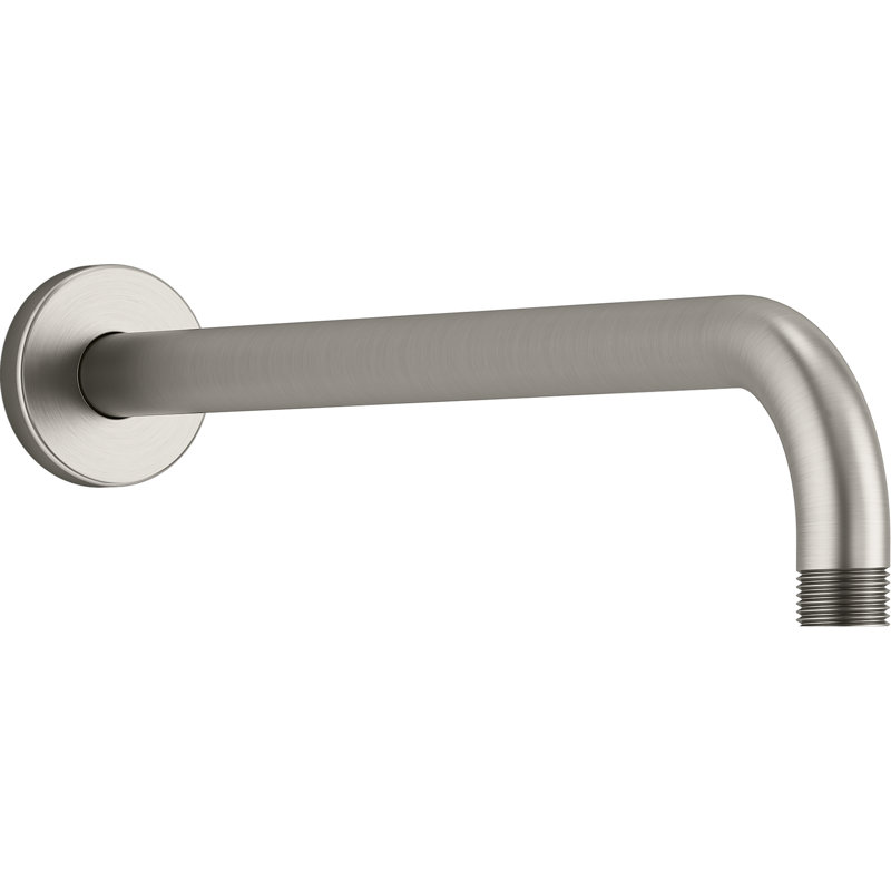 STATEMENT™ 13 5/8" WALL-MOUNT SINGLE-FUNCTION RAINHEAD ARM AND FLANGE, Vibrant Brushed Nickel