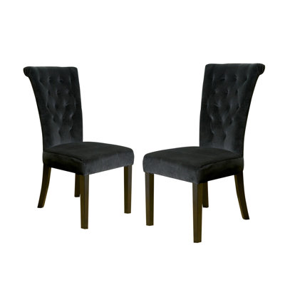 Black Velvet Desk Chairs - Flared For A Stylish Work And Dining Area Sideboards Storage