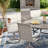Round Patio Dining Set With 360° Swivel PVC-coated polyester Chairs-972657696
