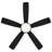 Odyssey 5- Blade Smart Flush Mount Ceiling Fan with Remote Control and LED Light Kit Included-55354985-57409108