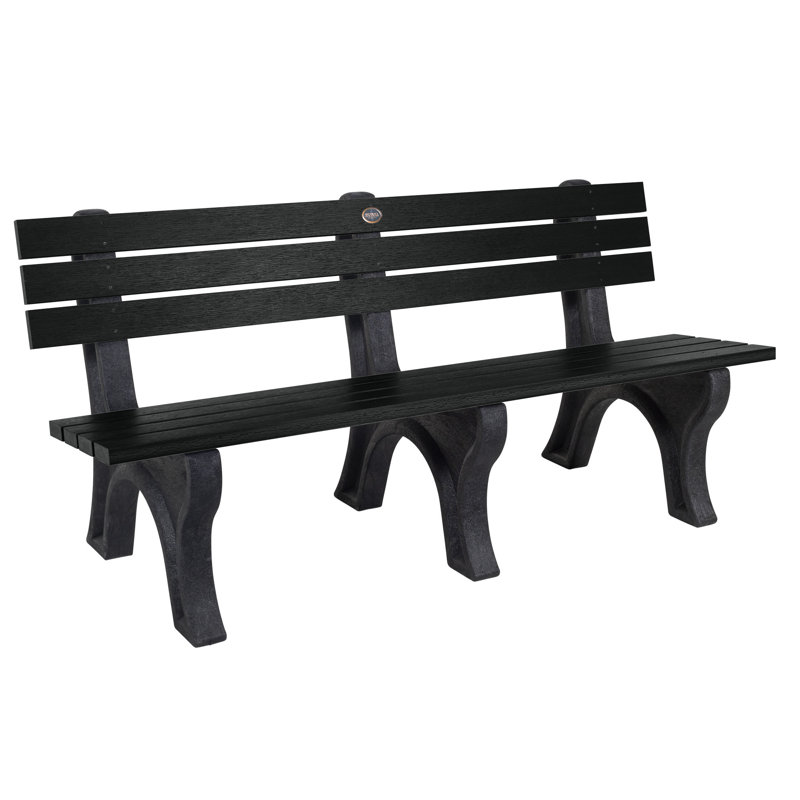 Swing Outdoor Bench, Black