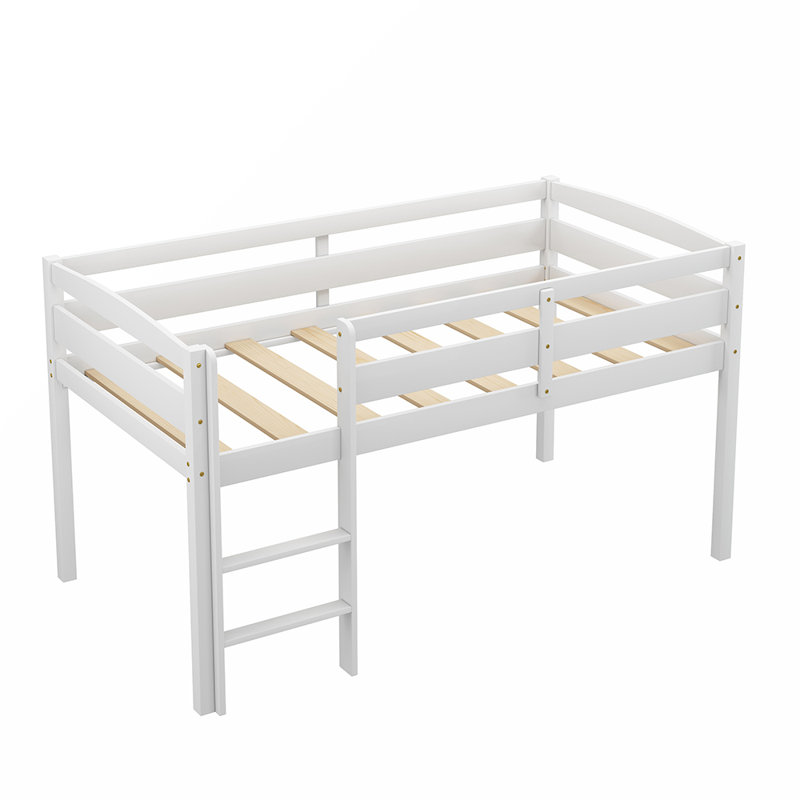 Lit plateforme simple Kiliyah, Blanc