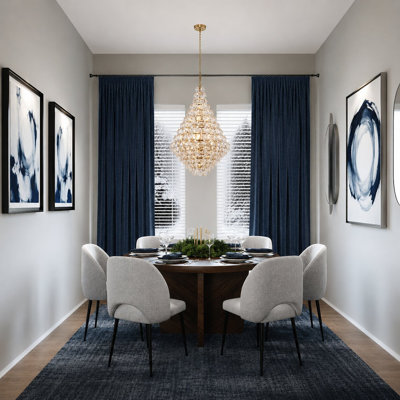 Transitional 36 Light Chrome Crystal Chandelier