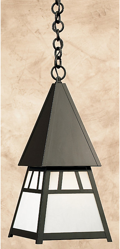 Dartmouth 1 - Light LED Outdoor Pendant, 11.63" H x 5", Satin Black, Off White
