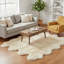 Tapis champagne fait à la main Fraley-629481356