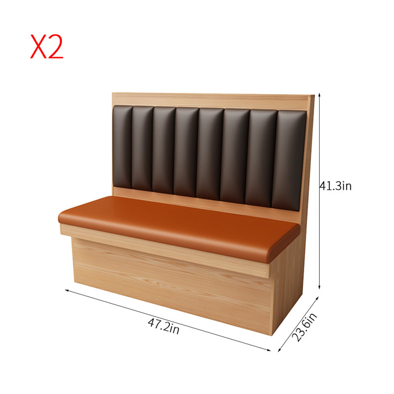Bancs de restaurant légers et luxueux