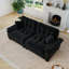 Canapé moderne plissé en chenille 3 places 94 pouces avec support à ressorts durable et coussins en mousse épais-1765742240