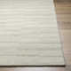 Rectangle Demie Striped Handmade Tufted Wool Area Rug in Gray/Beige