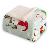 Ultra Soft Sherpa Fleece Throw Blanket
