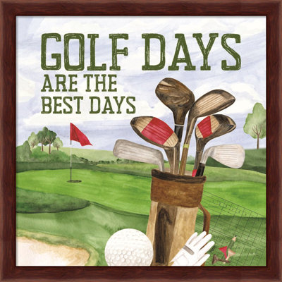 «Golf Days II-Best Days» par Tara Reed - impression encadrée