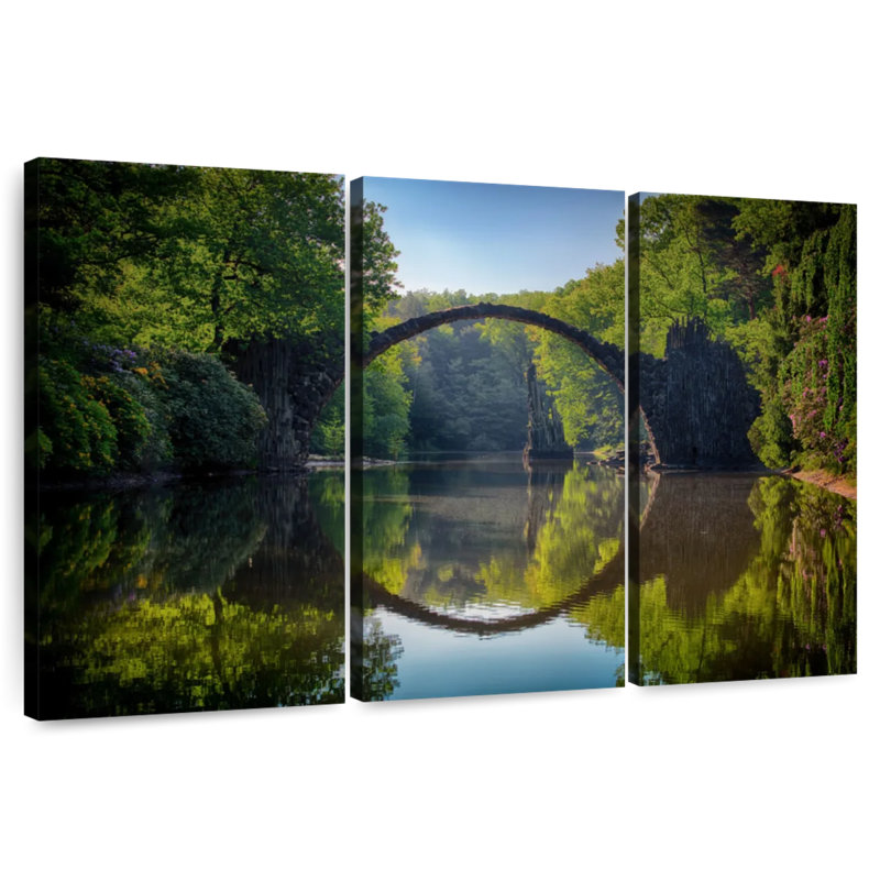 Lilie Bridge Reflection, 24" H x 38" W