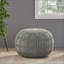 Pouf rond en coton Yuny Knit | Coton | Rond-1371741152