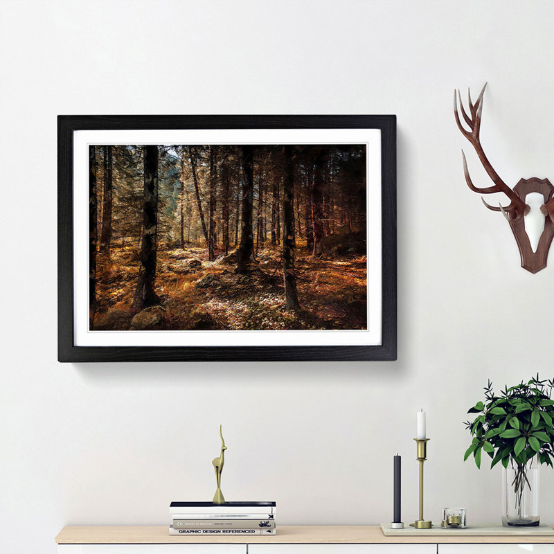 Within the Woods - Picture Frame Painting Print, 36cm H x 48cm W x 2cm D, Black Framed