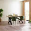 Metal Base Dining Table