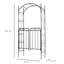 Tonnelle de jardin avec arche 84 po Outsunny