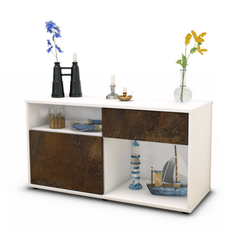 Elmer 1 - Drawer Chest of Drawers, White and dark brown