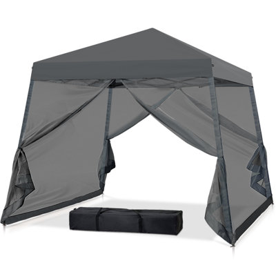 Pop up Patio Gazebo Pop up Patio 10 Ft. W x 10 Ft. D Slant Leg Steel Gazebo