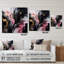 «Black Gold Marble Splash II», art mural acrylique abstrait en marbre-472623745